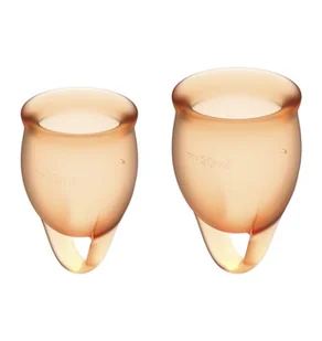 Satisfyer Satisfyer Feel Confident Menstrual Cup Orange - Kubeczki menstruacyjne - miniaturka - grafika 2