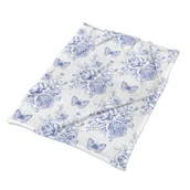 Koce - Ozdobny pluszowy kocyk Motyle i kwiaty dekoracja, Fabricsy - miniaturka - grafika 1