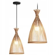 Lampy sufitowe - Lampa Sufitowa Wisząca Natrual Boho Rustykalna - miniaturka - grafika 1