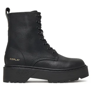 Trapery REPLAY Luisa GWL63 .000.C0086S Czarny - Botki damskie - miniaturka - grafika 1