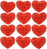 Dekoratorstwo - Arpex Ozdoba dekoracyjna Serce cekiny 12 szt. - miniaturka - grafika 1