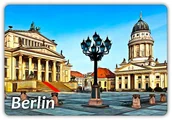 Magnesy - BERLIN - Plac Gendarmenmarkt - Centrum Berlina - Magnes na lodówkę - miniaturka - grafika 1