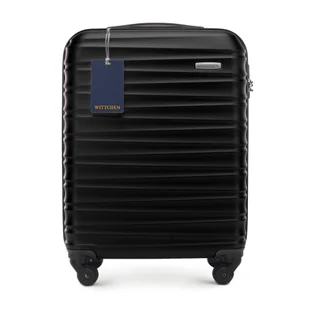 Mała walizka z ABS - u i identyfikator z logo WITTCHEN czarna - Walizki Mała walizka z ABS - u i identyfikator z logo WITTCHEN czarna - Walizki - miniaturka - grafika 1