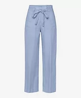 Spodnie damskie - BRAX Damskie spodnie w stylu Maine S skrócone lniane spodnie, Soft Blue, 32W / 32L - miniaturka - grafika 1