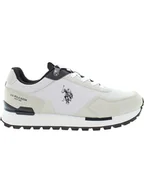 Trampki męskie - U.S. Polo Assn. Sneakersy w kolorze biało-kremowo-czarnym - miniaturka - grafika 1