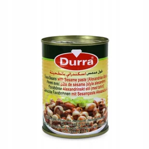 BÓB FOUL GOTOWANY ALEXANDRIAN Z PASTĄ TAHINI 400 G DURRA - Szybkie dania obiadowe - miniaturka - grafika 1