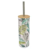 Akcesoria do wc - Szczotka toaletowa Jardin z pokrywą liście - miniaturka - grafika 1