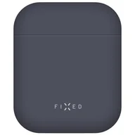 Akcesoria do słuchawek - Apple Etui Pokrowiec FIXED Silky pro Airpods FIXSIL-753-BL) Niebieskie - miniaturka - grafika 1