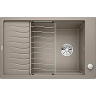Zlewozmywaki - Blanco ELON XL 6 S Silgranit PuraDur Tartufo odwracalny korek auto. InFino kratka ociekowa 524841 - miniaturka - grafika 1