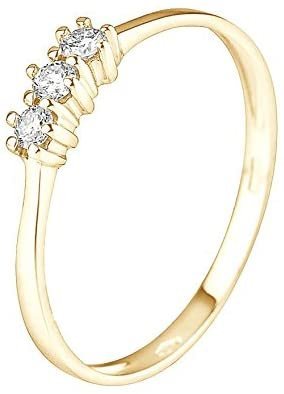 You Engagment Ring Gold 18 ct 750 Diamonds 0.15 ct Size 49 (15.6)