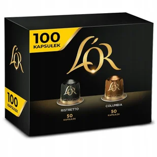 Kapsułki do Nespresso L'OR Colombia 50 szt + Ristretto 50 sztuk - 100 szt. - Kawa w kapsułkach i saszetkach - miniaturka - grafika 1