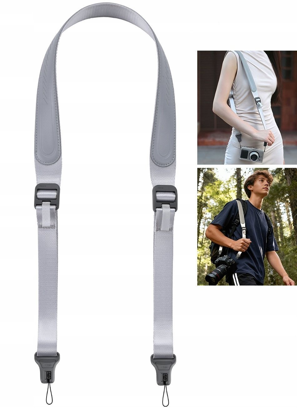 Pasek Na Szyję Ramię Anti-tangle U-snap Do 60kg Na Aparat Dslr Ulanzi Css1 / Sku: B195 / Srebrny SB11278
