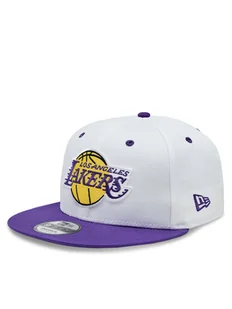 New Era Czapka z daszkiem White Crown Patch 950 Lakers 60364274 Biały - Czapki męskie - miniaturka - grafika 1