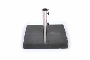 Garthen Podstawa Garth z czarnego marmuru i stali nierdzewnej kwadratowa pod parasol 40 kg - Parasole ogrodowe - miniaturka - grafika 1