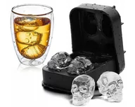 Akcesoria do lodu - CZASZKA FORMA SILIKONOWA DO KOSTEK LODU PRALINEK - miniaturka - grafika 1