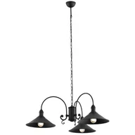 Lampy sufitowe - Argon Żyrandol industrialny Lampa wisząca zwis ERBA 1189 3pł Czarny - miniaturka - grafika 1