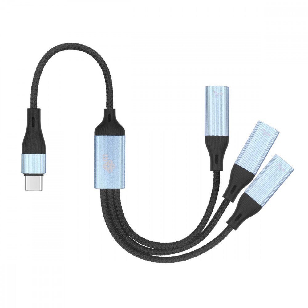 HUB USB TB Kabel USB C splitter - 3x USB C AKTBXKUCC3C30FB