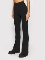 Spodnie sportowe damskie - Noisy May Spodnie materiałowe Pasa 27015320 Czarny Regular Fit - miniaturka - grafika 1