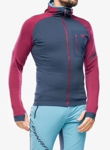 Bluza z kapturem Dynafit Radical Polartec Hooded Jacket - burgundy - Bluzy sportowe męskie - miniaturka - grafika 1