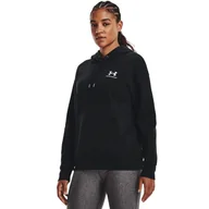 Bluzy damskie - DAMSKA BLUZA DRESOWA NIEROZPINANA Z KAPTUREM Essential Fleece Hoodie - UNDER ARMOUR - miniaturka - grafika 1