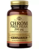 Witaminy i minerały - SOLGAR Chrom Pikolinian 200 μg elementarnego chromu 90 kapsułek - miniaturka - grafika 1