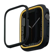 Akcesoria do smartwatchy - UNIQ etui Moduo Apple Watch Series  4/5/6/7/8/SE 44/45mm czarny-musztardowy/midnight-mustard - miniaturka - grafika 1