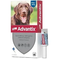 Artykuły przeciw pasożytom - Bayer ADVANTIX SPOT-ON 4,0ml d/psa 25-40kg op.4ampułki - miniaturka - grafika 1