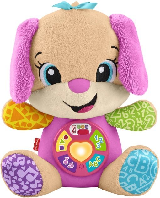 Interactive toy FISHER PRICE, smart levels educational puppy sister, Lithuanian language