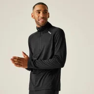 Bluzy sportowe męskie - Regatta Polar męski z suwakiem 1/2 Yonder II Czarny, Rozmiar: 5XL - miniaturka - grafika 1