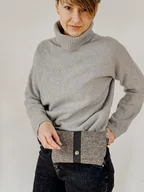 Nerki - Marmollada - torebka filcowa mała SZAROBRĄZOWA + c - miniaturka - grafika 1