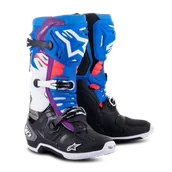 Buty motocyklowe - Buty Cross Alpinestars Tech 10 Supervented Czarny/Emaliowany Niebieski/Fioletowy42 - miniaturka - grafika 1