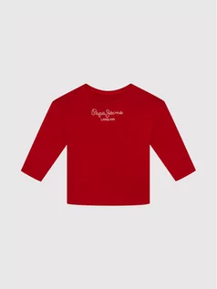 Bluzki dla dziewczynek - Pepe Jeans Bluzka Nuria PG502319 Czerwony Regular Fit - grafika 1