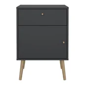 Szafki nocne - Antracytowa szafka nocna Bodo – Tvilum - miniaturka - grafika 1