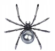 Broszki - NOWA PRZYPINKA, BROCHA, BROSZKA PAJĄK, SPIDER - PERŁA - miniaturka - grafika 1