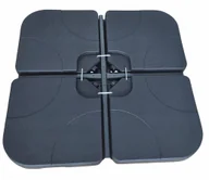 Parasole ogrodowe - Kwadratowa czarna podstawa do parasola ogrodowego - Arys - miniaturka - grafika 1