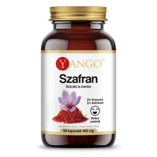 YANGO Yango Szafran 400 mg 60 k równowaga emocjonalna YA569 - Suplementy naturalne - miniaturka - grafika 1