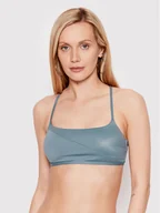 Stroje kąpielowe - Calvin Klein Swimwear Góra od bikini Core Essentials KW0KW01605 Niebieski - miniaturka - grafika 1
