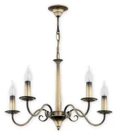 Lampy sufitowe - Lemir Asti żyrandol 5 pł. / patyna O2895 W5 PAT - miniaturka - grafika 1