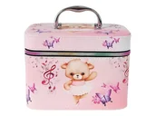 Kosmetyczki, organizery i kuferki - Adar Kuferek M z lusterkiem na zamek 21x14x11,5cm - miniaturka - grafika 1