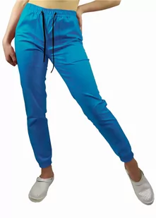 Spodnie joggery medyczne FLEX turkusowe elastyczne - premium M - Odzież medyczna - miniaturka - grafika 1