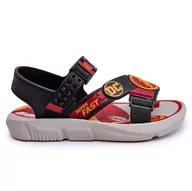 Buty dla dziewczynek - FR1 Dziecięce Sandałki Flash Grendene Kids JJ385051 Czerwone czarne - miniaturka - grafika 1