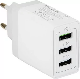 Blow Ładowarka sieciowa z gniazdem USBx3 QC 3.0 30W - Ładowarki do telefonów - miniaturka - grafika 1