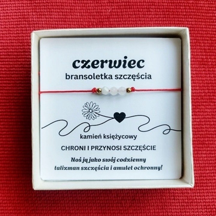 Bransoletka z Kamieniem Księżycowym - kamień urodzinowy czerwiec