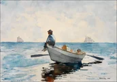 Plakaty - Galeria Plakatu, Plakat, Boys in a Dory, Winslow Homer, 29,7x21 cm - miniaturka - grafika 1