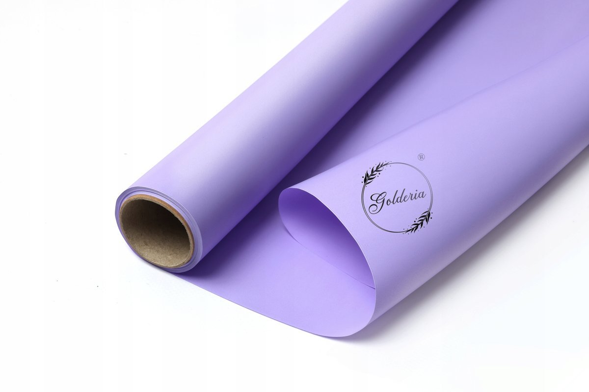 Folia florystyczna SATYNOWA ZAPACHOWA 9m LAWENDOWA Golderia