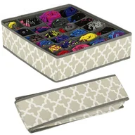 Meble modułowe i akcesoria - Organizer do szuflady 24 przegródek na bieliznę szary - miniaturka - grafika 1