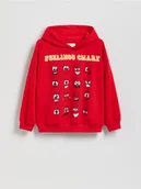 Kurtki i płaszcze dla chłopców - Reserved - Bluza z nadrukiem - czerwony - miniaturka - grafika 1