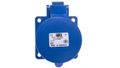 Gniazdka elektryczne - PCE Polska sp. z o.o. Gniazdo tablicowe 32A 3P 230V /70x70/ niebieskie IP44 323-6 - miniaturka - grafika 1