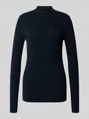 Swetry damskie - Sweter z dzianiny ze stójką model ‘Koni’ - miniaturka - grafika 1