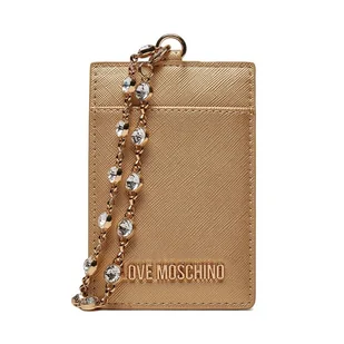 Etui na karty kredytowe LOVE MOSCHINO JC5853PP4IK2390A Złoty - Etui na dokumenty i karty - miniaturka - grafika 1